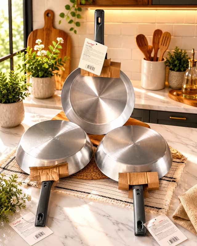 Signature stainless steel frying pan